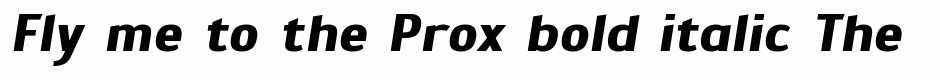 Prox bold italic