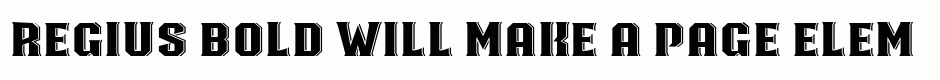 Regius Bold