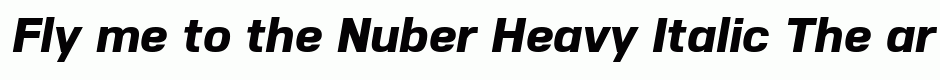 Nuber Heavy Italic
