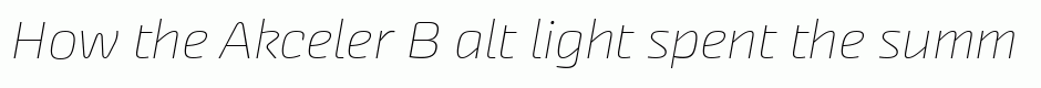 Akceler B alt light