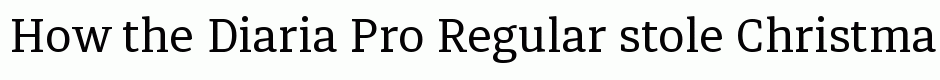 Diaria Pro Regular