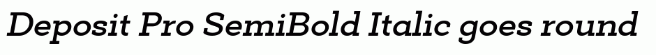 Deposit Pro SemiBold Italic