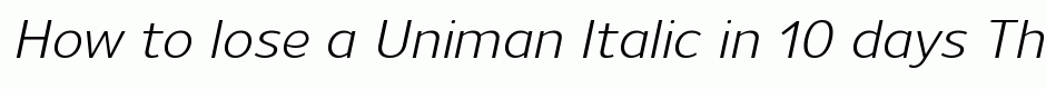 Uniman Italic