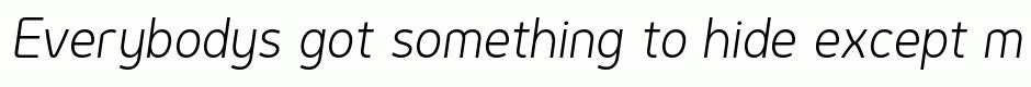 Genius Light Italic
