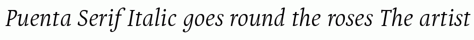Puenta Serif Italic