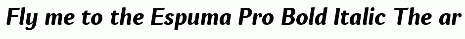 Espuma Pro Bold Italic