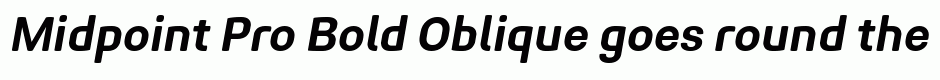 Midpoint Pro Bold Oblique