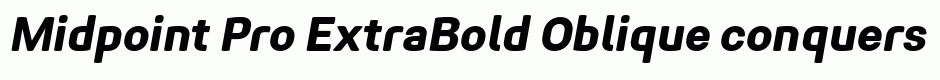 Midpoint Pro ExtraBold Oblique