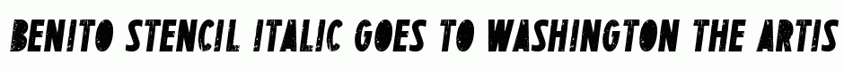 BENITO Stencil italic