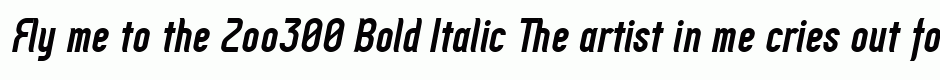 Zoo300 Bold Italic