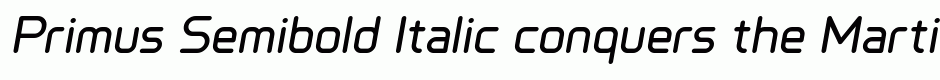 Primus Semibold Italic