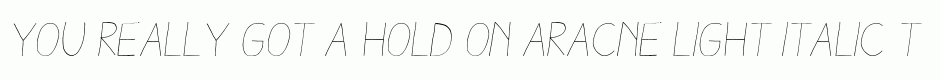 Aracne Light Italic