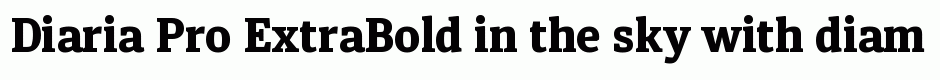 Diaria Pro ExtraBold