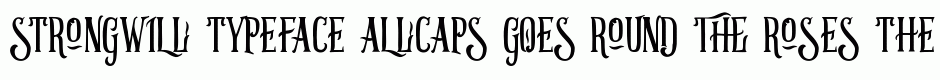 Strongwill Typeface Allcaps