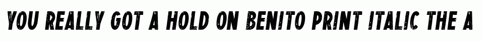 BENITO Print italic
