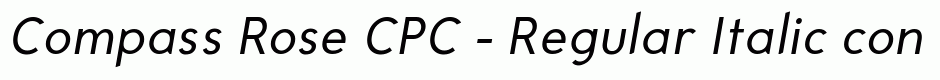Compass Rose CPC - Regular Italic