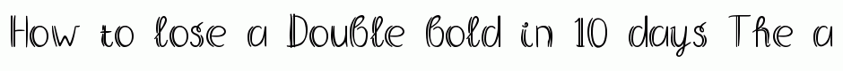 Double bold