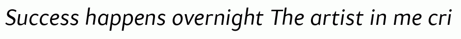 Samo Sans Pro Italic