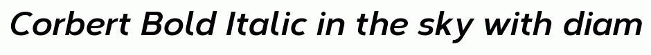 Corbert Bold Italic