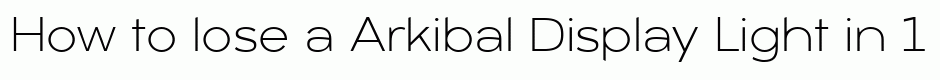 Arkibal Display Light