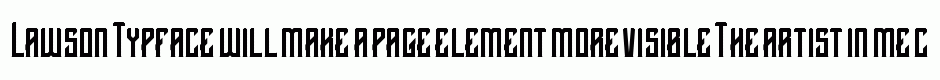 Lawson Typface