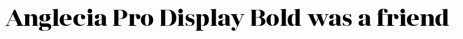 Anglecia Pro Display Bold