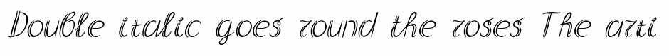 Double italic