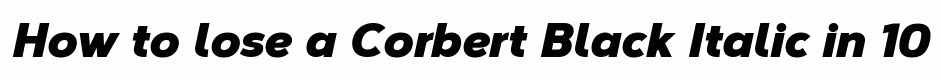Corbert Black Italic