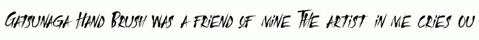 Gatsunaga Hand Brush