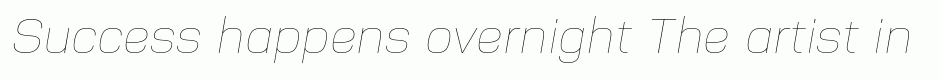 Nuber UltraLight Italic