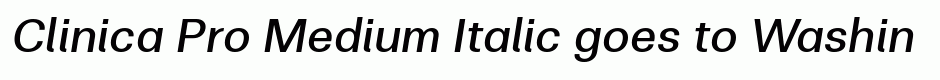 Clinica Pro Medium Italic