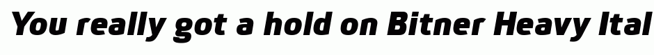 Bitner Heavy Italic