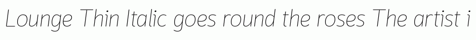 Lounge Thin Italic