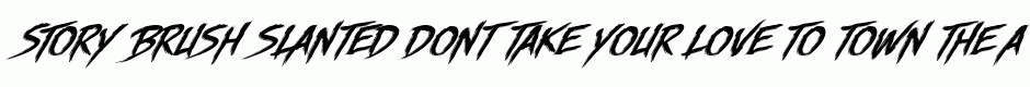 Story Brush Slanted