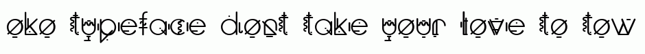 oko typeface