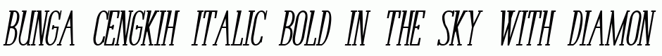 Bunga Cengkih Italic Bold