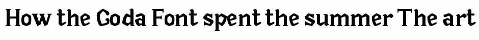 Goda Font