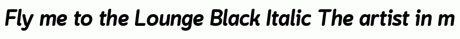 Lounge Black Italic