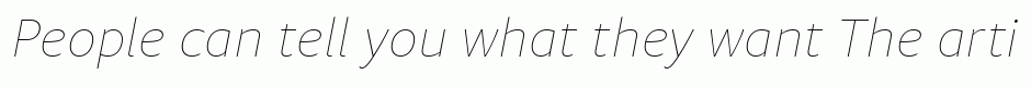Diaria Sans Pro Thin Italic
