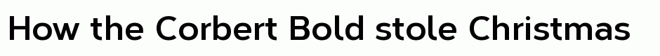 Corbert Bold