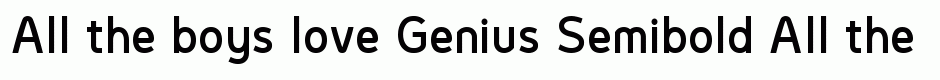 Genius Semibold