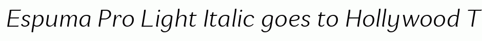 Espuma Pro Light Italic