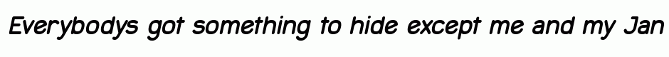 Jane bold italic