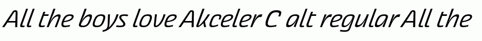 Akceler C alt regular