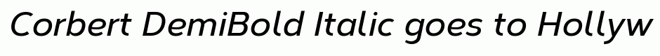 Corbert DemiBold Italic