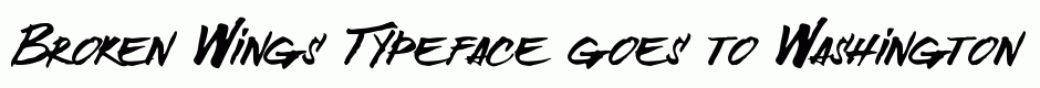 Broken Wings Typeface
