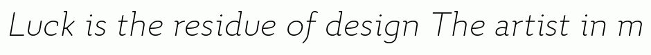 Quiza Pro ExtraLight Italic