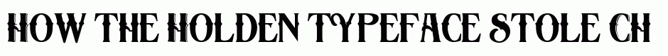 Holden typeface