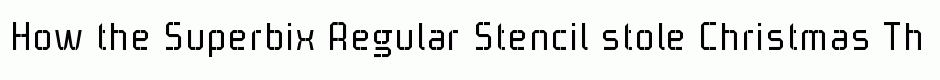 Superbix Regular Stencil
