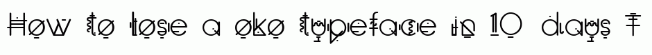 oko typeface